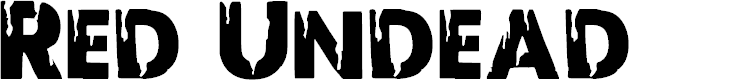 Preview image for Red Undead Font