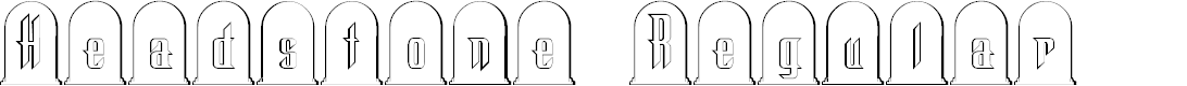 Preview image for Headstone Regular