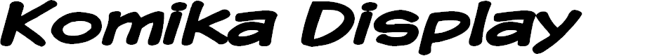 Preview image for Komika Display Wide Bold