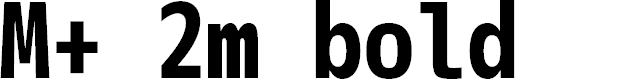 Preview image for M+ 2m bold