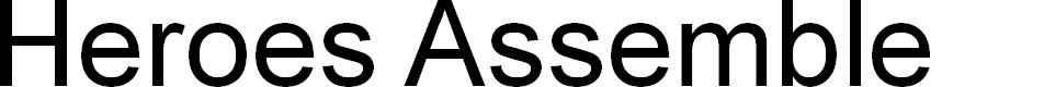 Preview image for Heroes Assemble Expanded Italic