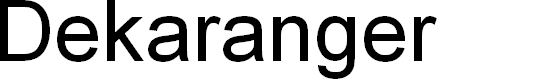 Preview image for Dekaranger Laser Italic