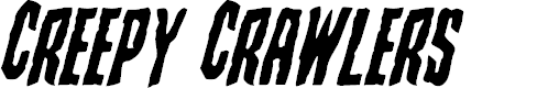 Preview image for Creepy Crawlers Staggered Italic