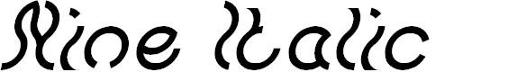 Preview image for Nine Italic