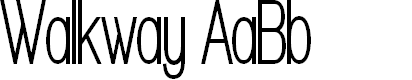 Preview image for Walkway UltraCondensed Bold
