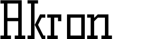 Preview image for Akron Serif NBP Regular