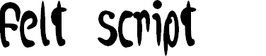 Preview image for felt script encombered