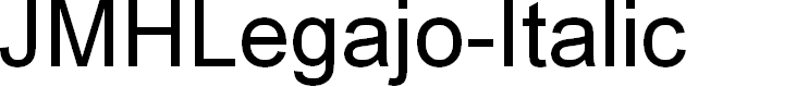 Preview image for JMHLegajo-Italic