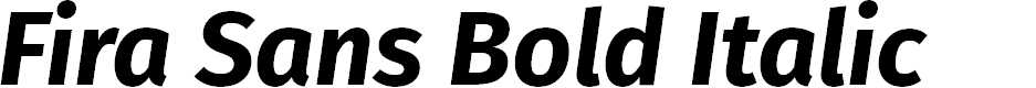 Preview image for Fira Sans Bold Italic