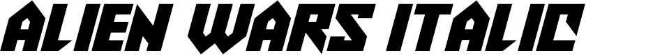 Preview image for Alien Wars Italic
