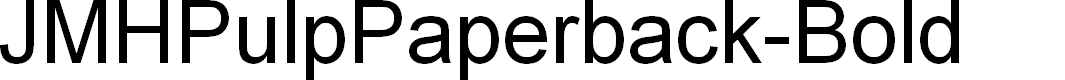 Preview image for JMHPulpPaperback-Bold