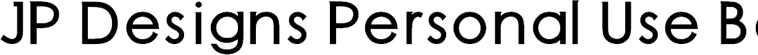 Preview image for JP Designs Personal Use Bold