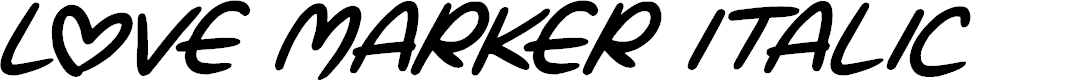 Preview image for Love Marker Italic