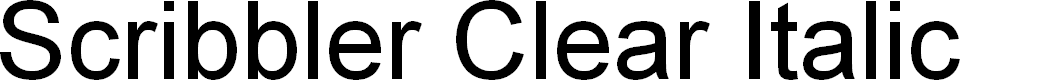 Preview image for Scribbler Clear Italic