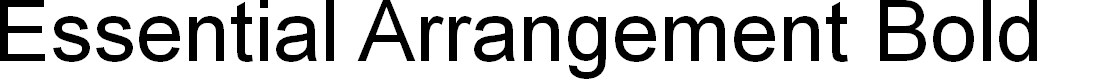 Preview image for Essential Arrangement Bold