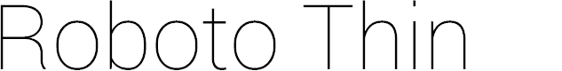Preview image for Roboto Thin