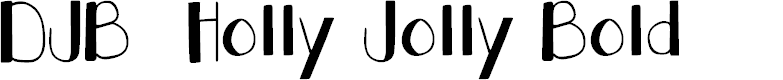 Preview image for DJB Holly Jolly Bold