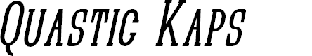 Preview image for Quastic Kaps Narrow Italic