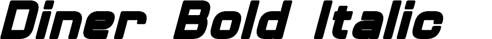 Preview image for Diner Bold Italic