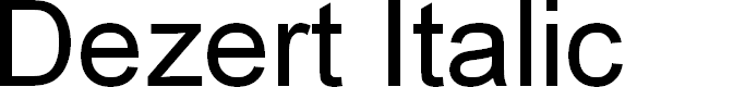 Preview image for Dezert Italic