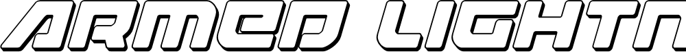 Preview image for Armed Lightning 3D Italic