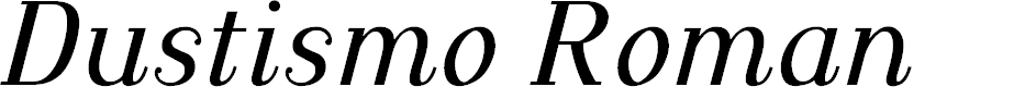 Preview image for Dustismo Roman Italic