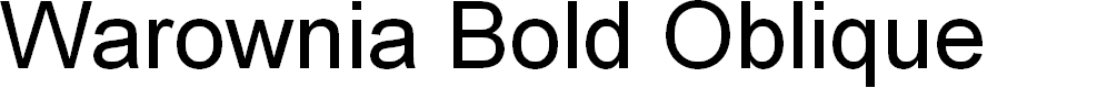 Preview image for Warownia Bold Oblique