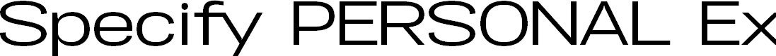 Preview image for Specify PERSONAL Expanded Medium