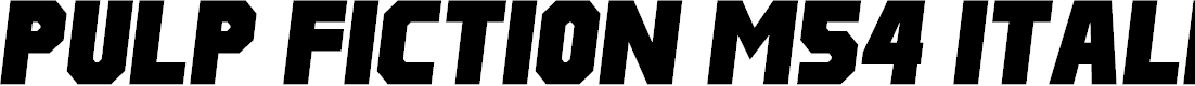 Preview image for Pulp Fiction M54 Italic