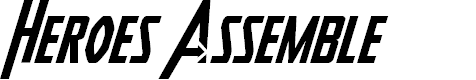 Preview image for Heroes Assemble Italic Font