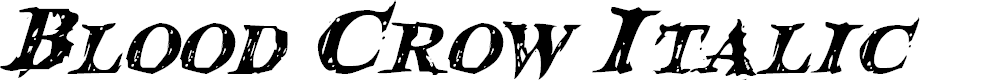 Preview image for Blood Crow Italic