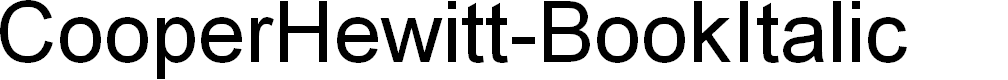 Preview image for CooperHewitt-BookItalic