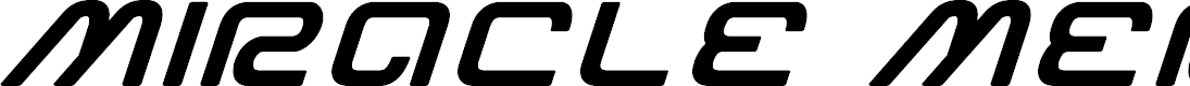 Preview image for Miracle Mercury Bold Expanded Italic