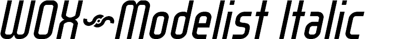 Preview image for WOX~Modelist Italic Demo
