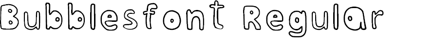 Preview image for Bubblesfont Regular