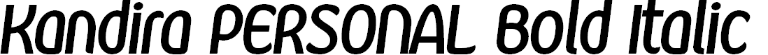 Preview image for Kandira PERSONAL Bold Italic
