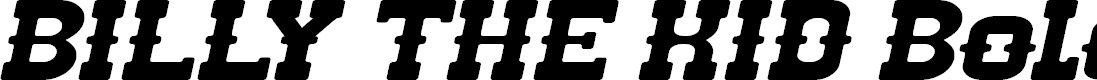 Preview image for BILLY THE KID Bold Italic