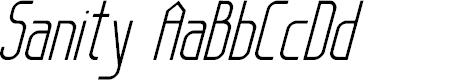 Preview image for Sanity Italic