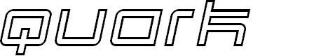 Preview image for Quark Outline Italic