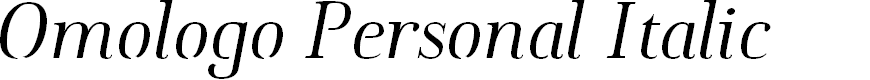 Preview image for Omologo Personal Italic