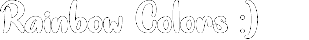 Preview image for Rainbow Colors Regular
