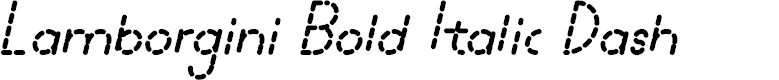 Preview image for Lamborgini Bold Italic Dash