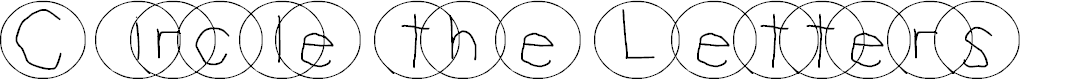 Preview image for Circle The Letters