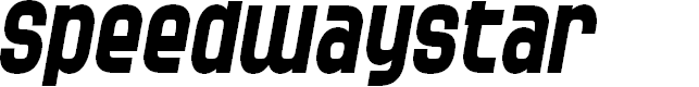 Preview image for SF Speedwaystar Bold Italic