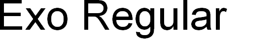 Preview image for Exo Regular Font