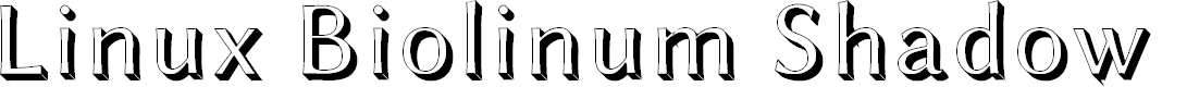Preview image for Linux Biolinum Shadow