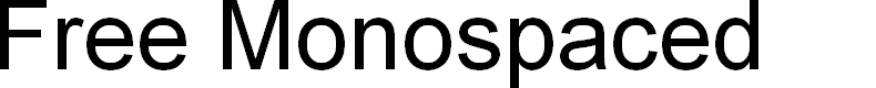 Preview image for Free Monospaced