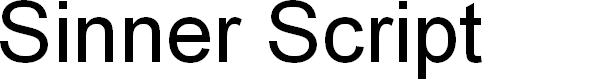 Preview image for SinnerScript-Regular