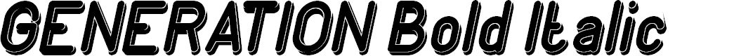 Preview image for GENERATION Bold Italic