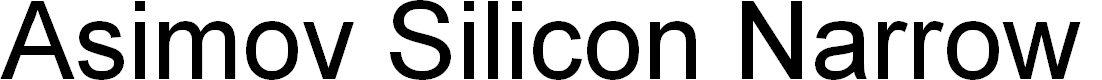 Preview image for Asimov Silicon Narrow Italic